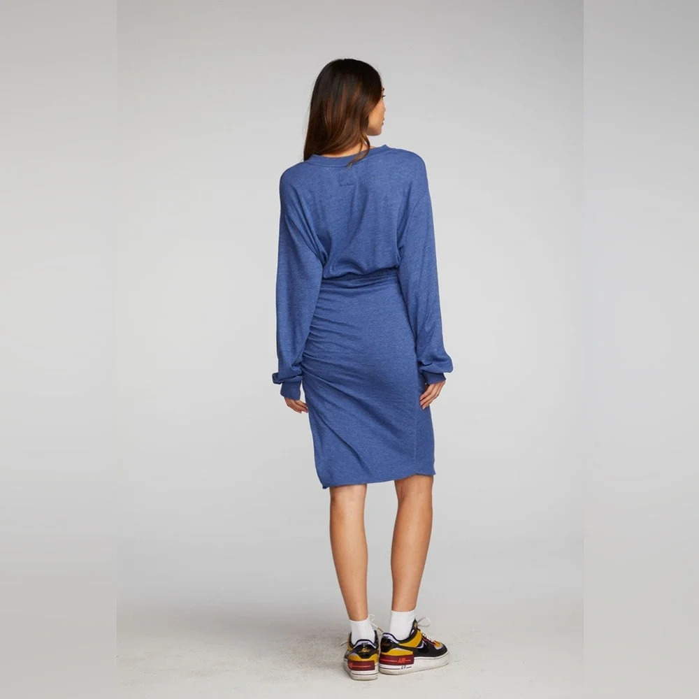 Chaser Blue Midi Dress NWT - Picture 3 of 12